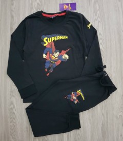 SUPERMAN Boys 2 Pcs Pyjama Set (BLACK) (4 to 12 Years)