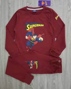 SUPERMAN Boys 2 Pcs Pyjama Set (MAROON) (4 to 8 Years)