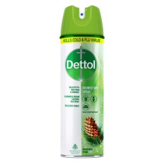 DETTOL Disinfectant Spray Sanitizer for Germ Protection on Hard & Soft Surfaces,Original Pine 225ml (Exp: 08.2022) (K8) l