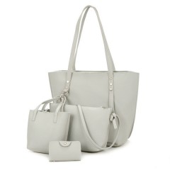 Ladies 4 Pcs Bags (WHITE) (Os)