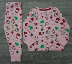 MERRY and BRIGHT  Girls 2 Pcs Pyjama Set (PINK) (3 to 8 years)