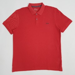 SOLIVER Mens Polo Shirt (RED) (S - L - XL - 2XL - 3XL)