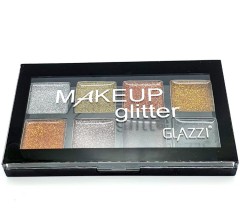 GLAZZI Eyeshadow Palette Makeup Glitter 8 Color (Exp: 04.2023) (FRH) (Cargo)