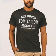 TOM TAILOR Mens T-Shirt (BROWN) (S - M)