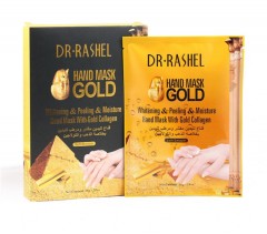 DR RASHEL 24K Gold Collagen Hand Mask, Whitening, Exfoliating and Moisturizing (25G x 2Pcs) (Exp:29.03.2023) (mos)