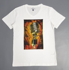 BASIC COLLECTION Mens T-Shirt (WHITE ) (S -M - L - XL )