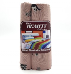 BED SHEET & PILLOW COVER (PINK) (FRH)