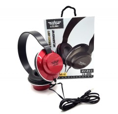 LELISU Wired Headphone with Mic / LS-806 (RED) (ONE SIZE) (FRH)
