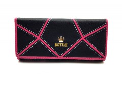 BOTUSI Ladies Wallet (BLACK - PINK) (Os) (FRH)