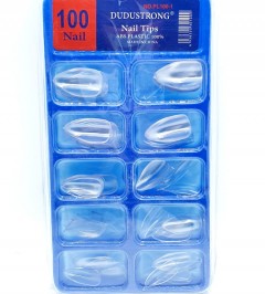 DUDUSTRONG 100Pcs Set Nails Tips Plastic (AS PHOTO) (FRH)