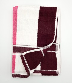 TOWEL (PINK & MAHROON) (70 x 140) (FRH)