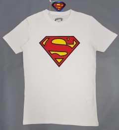 SUPERMAN Mens T-Shirt (WHITE) (S - M - L - XL)