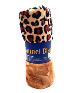 FLANNEL BLANKET (BROWN) (150X200CM)