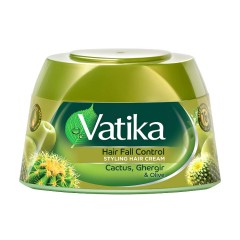 Vatika Hair Fall Control Styling Hair Cream Olive Cactus Heena 140ML (EXP: 12.2023) (MOS) (CARGO)