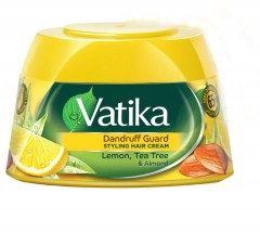 Vatika Dandruff Guard Styling Hair Cream Lemon, tea tree and almond 140ml (EXP: 12.2023) (MOS) (CARGO)