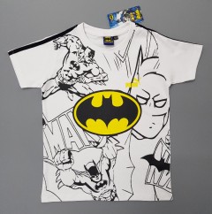 BATMAN Boys T-Shirt (WHITE) (2 to 9 Years)