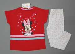 MINI CLUB BABY Girls 2 Pcs Pyjama Set (RED - WHITE) (2 to 5 Years)