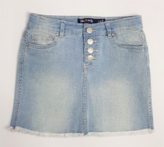 BLUE CANDY Ladies Jeans Skirt (BLUE) (S - M - L - XL)