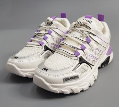FAMOUSE Ladies Shoes (WHITE - PURPLE) ( 36 to 40)