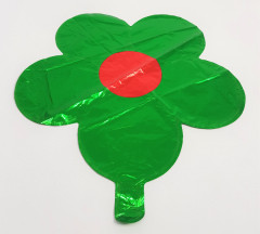 Balloon With Flower Design (GREEN - RED) (Os)
