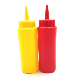 2 pcs set Ketchup & Mustard Bottle (RED-YELLOW) (GM)