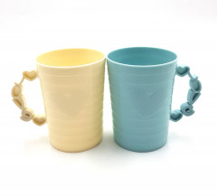 2 pcs/set Cup, with handle, Easy to clean, Durable, (AS PHOTO) (GM)