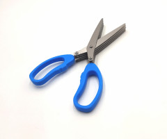 Herb Scissors with 5 Blades and Cover, Stainless Steel (GM)