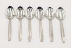 Stainless Steel Tableware Baby Spoon 6Pcs Set (AS PHOTO) )GM)