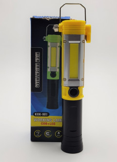 LED Emergency Flashlight Car Survival Flashlight COB Work Light with Strong Magnetic Base Window Breaker Seat Belt Cutter Telescopic Magnet Rod