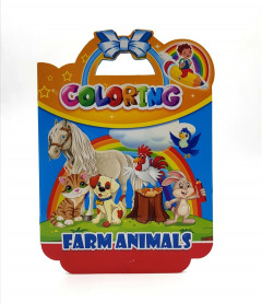 Cute Farm Animals Coloring Book: A Coloring Book with Fun, Easy, Adorable Animals, Farm Scenery, Relaxation and Baby Animals Coloring Pages for Kids