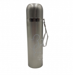 Stainless Steel Insulated Double Wall Hot and Cold Slim Dotted Design Thermos Flask Leak Proof Sports Water Bottle
