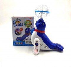 Flipzon Sea Lions Dancing Toy with Reflected 3D Lights & Wonderful Music for Kids, Battery operated