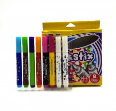 8 Pcs Stic Colorstix Marker Stamper Colour Set Stamp Pens For Kids Stationery Supplies Gift