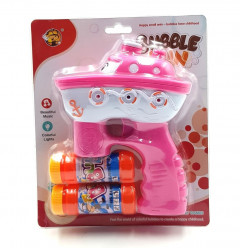 Bubble Gun Shooting with Music and Colorful Lights Toy for Kids