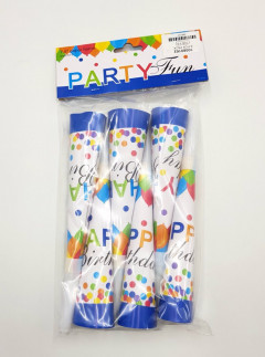6 Pcs Pack Of Paper Horns Party Fun