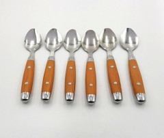 Spoons,Round Stainless Steel  Spoons,Rice Spoon for Home, Kitchen or Restaurant, Set of 6