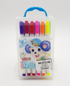 12 Color Marker Art Drawing Set
