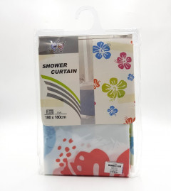 Waterproof Shower Curtain, Long Shower Curtain Made of Polyester, Stylish and Functional Shower Liner for Bathroom 180cm x 180cm
