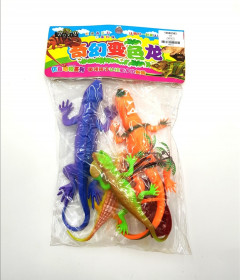 Assorted Plastic PVC Toy Promotional reptiles set Incredible Creatures Bearded Dragon