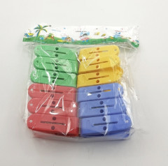 Plastic, Steel Cloth Clips (Multicolor)