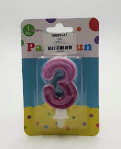 Three Shape Party Candle 2inch