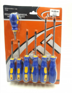 Screwdriver And Phillips Set With 6 Pieces Tool