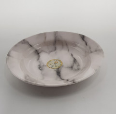 Rim Soup Plate Faux marble