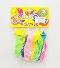 9 Pcs Pack Helium Top Quality Balloons