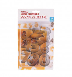 9 Pcs Mini Number Cookie Set B-5340