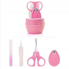 Baby Manicure Set, 4-in-1 Baby Grooming Kit, Baby Nail Clippers, Scissor, File & Tweezer, Baby Nail Care Kit for Newborn, Infant & Toddler