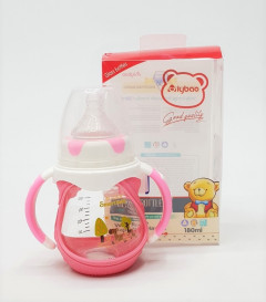 Baby Glass Feeder With Handle And Silicone Cover Bottle