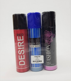 Perfumed Spray- Pack of 3-Men in Desire Red , Desire Blue , Fashion