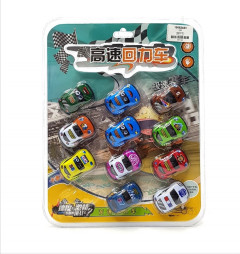 Pull Back Car 12 Pack Set of Toy Cars Party Favor Mini Toy Cars Set for Boys Kids Child Birthday Play Plastic Vehicle Set