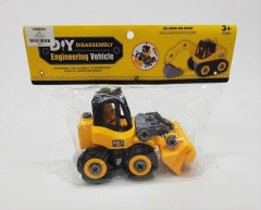 Kids Construction Toys, Take Apart Truck Toys Play Set Bulldozer, Grab Loader, Road Roller, Excavator, STEM Construction Vehicles for 3 4 5 6 Years Old Boy & Girls Gift